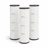 Jacuzzi Tri-clops TC-600 (Round) Replacement Filter Cartridges. Also replaces Unicel C-7452, Filbur FC-1494, Pleatco PJC-180-M4  |  XLS-789 3PACK by Excel Filters
