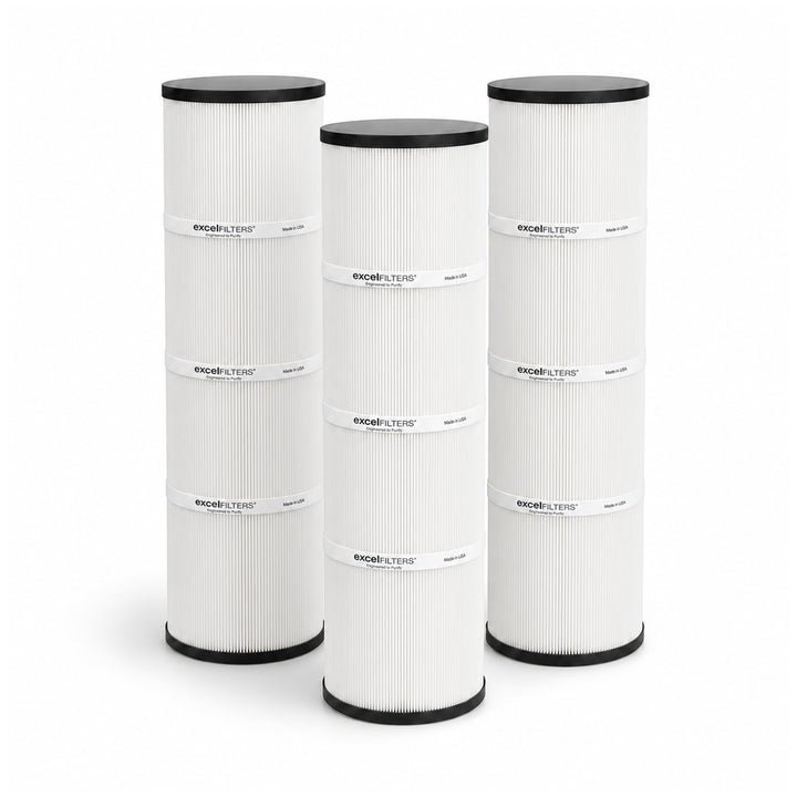 Jacuzzi Tri-clops TC-600 (Round) Replacement Filter Cartridges. Also replaces Unicel C-7452, Filbur FC-1494, Pleatco PJC-180-M4  |  XLS-789 3PACK by Excel Filters