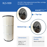 Waterco Opal XL C225 Compatible Replacement Pool Filter Cartridge – Replaces Waterco Part # 701040 | XLS-939 1PACK by Excel Filters