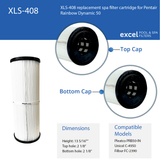 1-Pack Excel Filters XLS-408 replacement filter cartridge for Pentair Rainbow Dynamic 50 — view 3