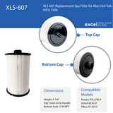 Sundance Spas 47 Sq.Ft. Top Load Filter Cartridge | Replaces Filbur FC-0315, Pleatco PTL47W-P4 & Unicel 6CH-47  |  XLS-607 1PACK by Excel Filters