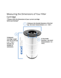 XLS-842 QTY. 3 PACK Pool & Spa Replacement Filters for Sta-Rite System 3 450 RETROFIT KIT